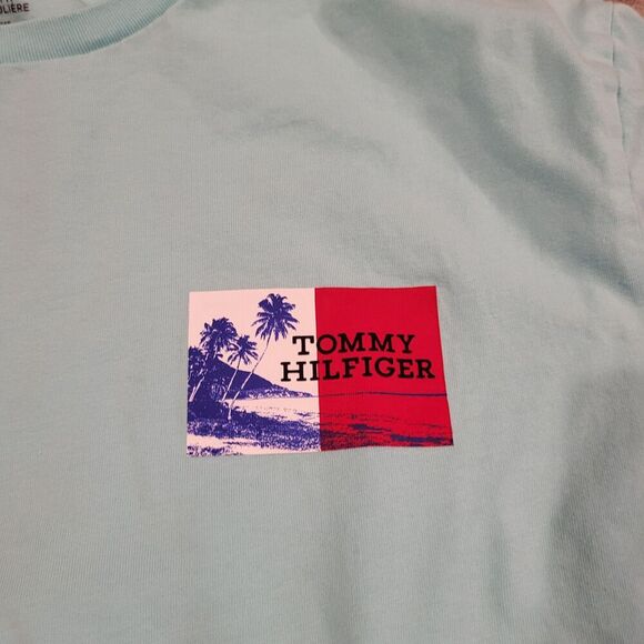 Tommy Hilfiger Palm Tree Graphic Tee Shirt Regular Fit Men's Size Large - Picture 2 of 8